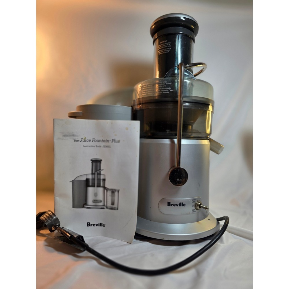 Breville Juice Fountain Plus JE98XL Centrifugal Juicer Silver 850W Dual Speed